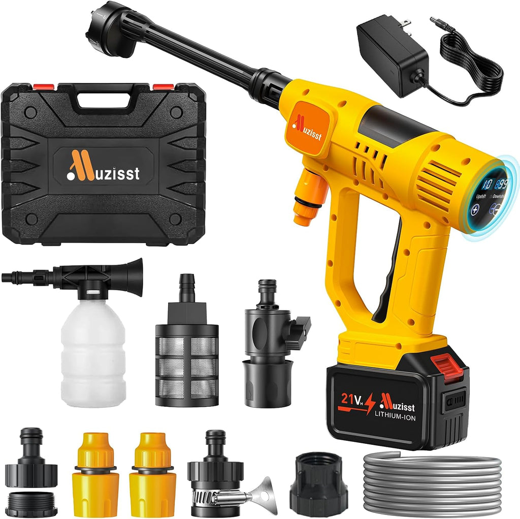1100 psi cordless car washer,portable battery powered cleaning, main product view