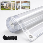 lc&qs clear tarps heavy duty pvc, transparent tarp, main product view