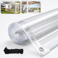 lc&qs clear tarps heavy duty pvc, transparent tarp, main product view