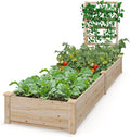 s afstar raised garden bed with trellis &, main product view