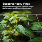 VIVOSUN 5 x 15 ft. Plant Trellis Netting, Heavy-Duty Polyester Grow Net, Garden Trellis Netting with Square Mesh for Climbing Plants, Vegetables, Fruits, and Flowers, 2-Pack