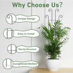32.6in Tall Plant Trellis Indoor, Metal Garden Trellis for Climbing Plants, Expandable Trellis for Potted Plants for Ivy Pothos Hoya Monstera, 2 Pack