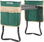VEVOR Garden Kneeler and Seat, 330 lbs Load Capacity, 8" EVA Wide Pad, Foldable Garden Stool, Kneeling Bench for Gardening with Tool Bag, Gifts for Women, Grandparents, Seniors, Mom and Dad
