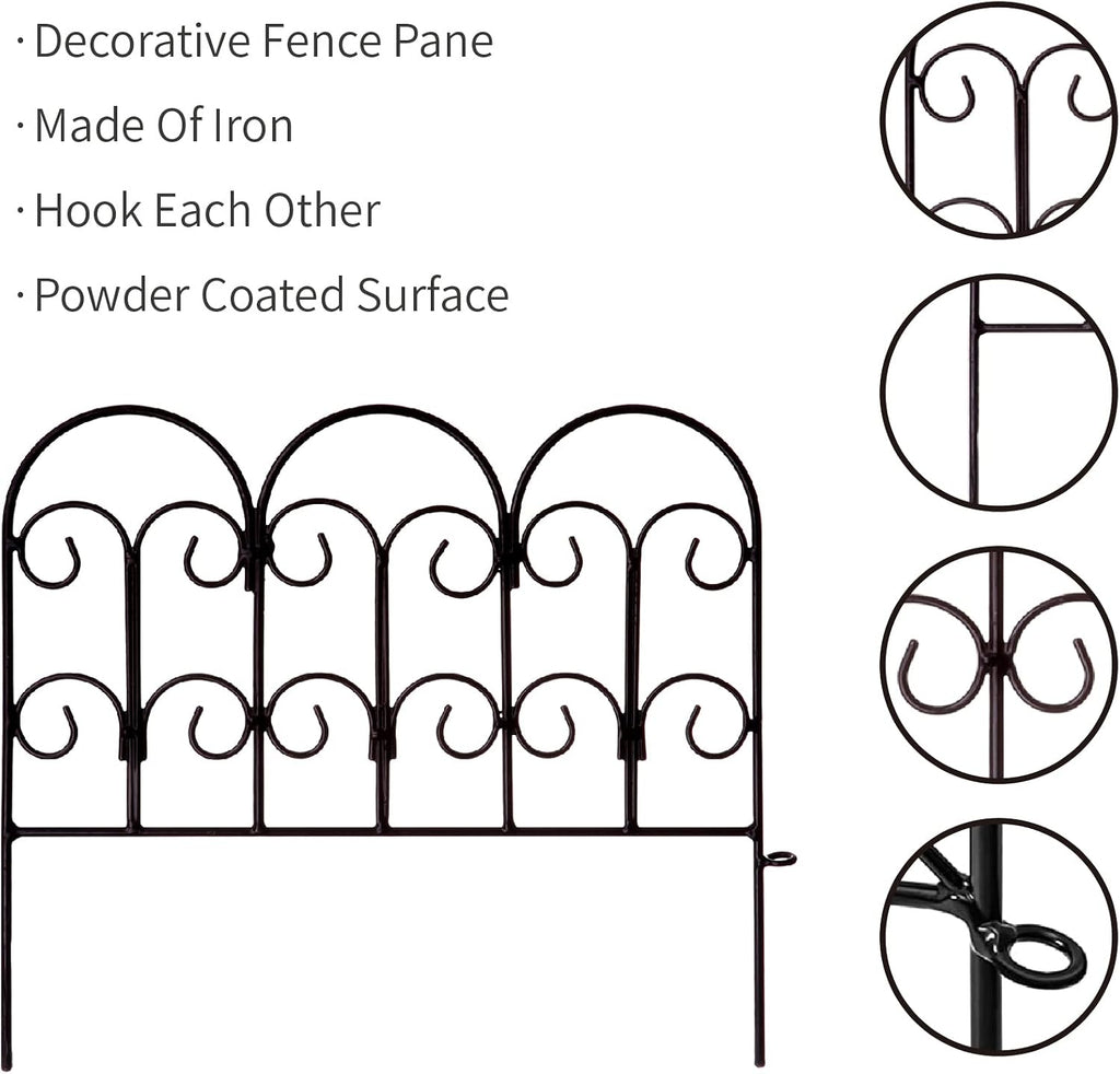 garden edging border decorative fences panel 18" w, view 9