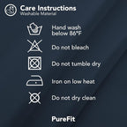 PureFit Outdoor Curtains for Patio Waterproof Weatherproof, UV Resistant Outside Curtains for Gazebo, Front Porch, Pergola, Sun Blocking Privacy Curtain, 52W x 84L inch, 1 Panel, Navy Blue