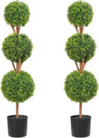 vevor artificial boxwood topiary tree, 48 inch tall, main product view