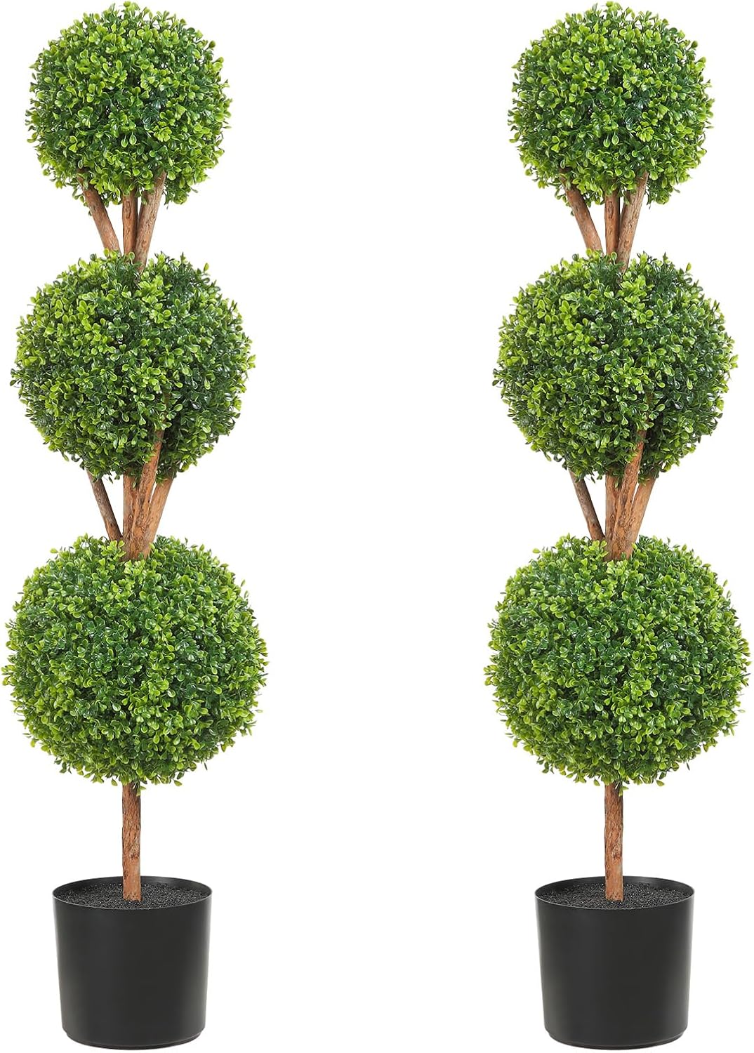 vevor artificial boxwood topiary tree, 48 inch tall, main product view