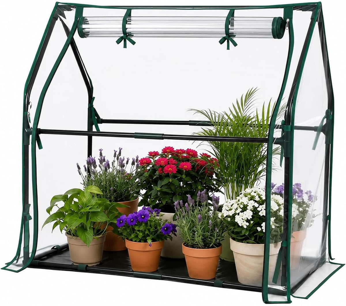 mini greenhouse with waterproof pad, 36"×18"×33" tabletop small, main product view
