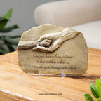 Evergreen Garden Dog Paw in Hand Devotion Painted Polystone Stepping Stone - 12”W x 0.5”D x 7.5”H…