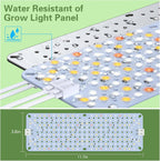 40W Ultra-Thin Panel Full Spectrum Grow Lights, 768 LEDs Growing Light for Indoor Plants with Daisy Chain Function, Grow Lights for Seed Starting with 4/8/12/16/20H Auto On/Off Timer (4pcs)