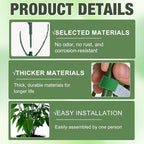 10pcs Stackable Monstera Plant Support Stakes for Indoor Outdoor Plants, Garden Accessories for Climbing Potted Plants, Plant Sticks for Vine Training Stem Stabilization