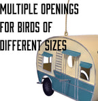 Rivers Edge Products Rivers Edge Products Camper Hanging Bird House - Decorative Nest Box for Small to Medium Birds - RV Nesting House for Outside - Outdoor Rustic Yard, Patio, Garden Decor - RV