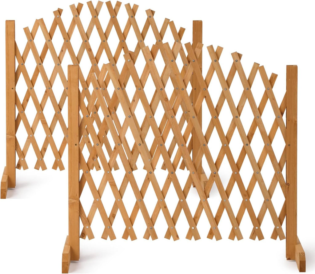 vingli 2pcs expandable garden fence with arched top, main product view