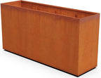 Plantercraft Corten Steel Planters - Extra Large Rectangular Planters for Outdoor Plants, 84x24x42 Large Outdoor Planter Box for Modern Landscape & Privacy Screen Divider
