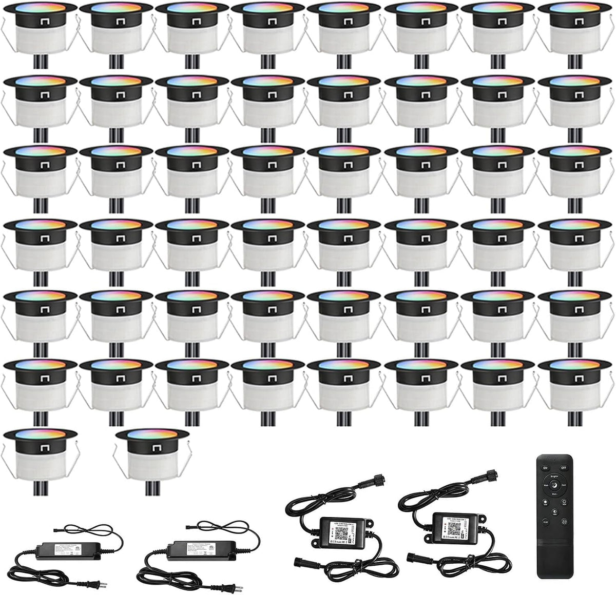fvtled led deck lights kit, 50pcs φ1.22 wifi, main product view