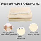 sunny guard shade cloth 12x20 ft hc-111 sun, side view