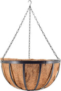 arcadia garden products round hanging planter basket with, main product view