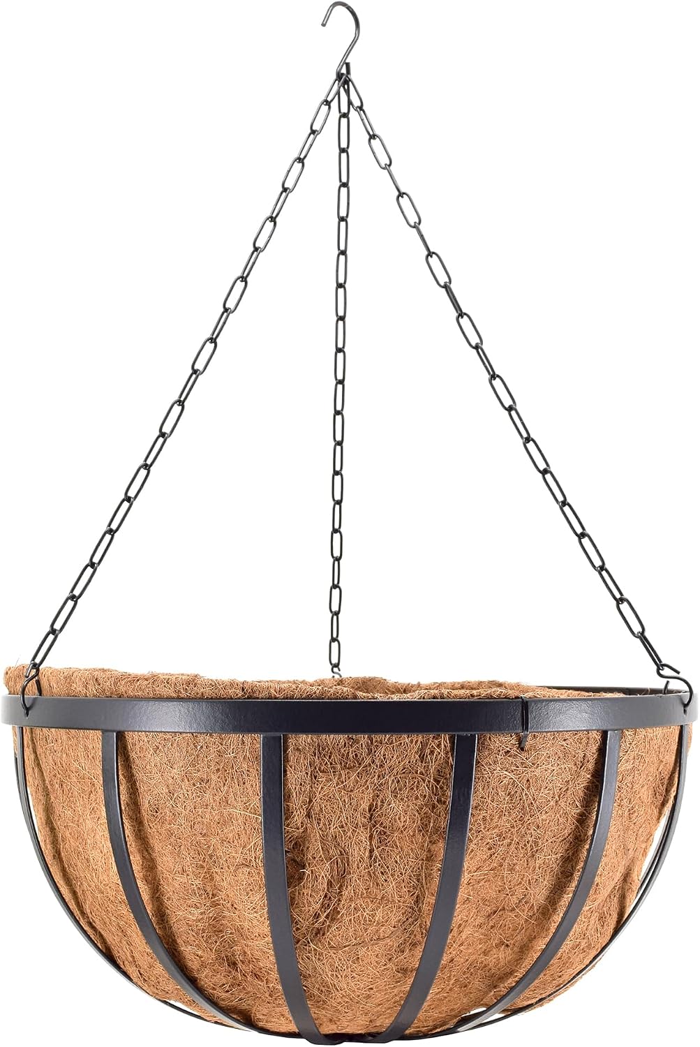 arcadia garden products round hanging planter basket with, main product view