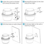 TORCHSTAR LED Barn Light, Dusk to Dawn Area Lights with Photocell, Outdoor Security Flood Lighting, ETL & FCC Listed, IP65 Waterproof, Aluminum, 110-277V, Garage, Yard, 3000K Warm White, Bronze