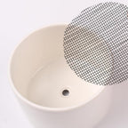 50 Pcs 4 Inch Mesh for Plant Pots Flower Pot Hole Pads Polyethylene Round Mesh Planting Pot Drainage Pads for Garden