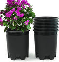 5 Gallon 20-Pack Nursery Pot Black Plastic Planters in Bulk with Drainage for Outdoor Indoor Large Plants Trees