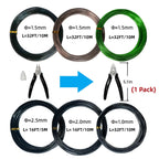 6 Roll Bonsai Training Wire Kit with Cutter, 160ft Anodized Aluminum 4Sizes | 1.0, 1.5, 2.0, 2.5mm Bonsai Wire Kit for Holding Branches & Small Trunks, for Garden & Indoor Bonsai Tree Shaping