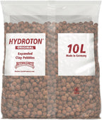 Hydroton Original Clay Pebbles - 10 Liter | Lightweight Expanded Clay Aggregate Made in Germany