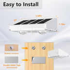 NIORSUN Solar Fence Lights,24 Pack Solars Deck Light,Warm White Color,Outdoor Bulb Waterproof Led IP65,Power Patio Lamp with Lenses for Outside/Backyard/Railing/Yard(White)