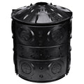 NDS FWAS24 50 Gal. Flo Stormwater Dry Well System Kit with 3 Side Panels & 1 Cover, Ideal for Rainwater Collection, Black