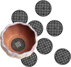 Bonsai Tool Set, 20 Pcs 4.5cm Round Bonsai Pot Bottom Grid Mat Mesh and 3 Roll Anodized Aluminum Wire Soft DIY Jewelry Crafts Versatile Painted Metal Cord for DIY Jewelry Craft Making