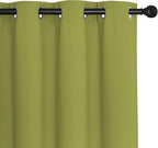 NICETOWN Blackout Doorway Curtain Drape 78 inch Long - Grommet Noise Reducing Thermal Insulated Solid Modern Window Treatments for Bedroom Closet (1 Panel, 52 x 78 Inch, Fresh Green)