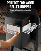 2 Pack Magnetic Storage Bin for Traeger Grills, Z GRILLS, PIT BOSS | Traeger Accessories with 5 Hooks, Compatible with Traeger Pro 22, Pro 34, Pro 575, Pro 780, Ironwood 885, Ironwood 650, White