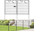 decorative metal garden fencing with gate 30in(h) x16ft(l), main product view