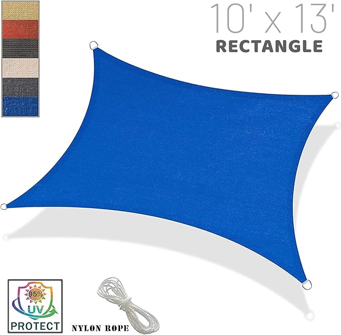 SUNNY GUARD Sun Shade Sail 12'x12'x12' Triangle Silver Grey UV Block Sunshade for Backyard Yard Deck Patio Garden Outdoor Activities and Facility(We Make Custom Size)
