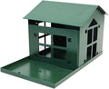 Peanut Pantry Squirrel Feeder - Heavy Duty Steel - Premium Verdigris Finish - Made in USA (SQF1)
