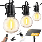 ZJOJO 100FT Solar Lights Outdoor Wateroproof, Solar String Lights with with Remote USB Port 32 LED Shatterproof,Dimmable Outdoor Lights Long Last for Garden,Patio, Backyard, Camping Christmas Light