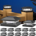 niorsun solar post cap lights,4x4 post solar light, main product view