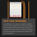 16"x16"x48" grow tent kit - heavy-duty 600d diamond, view 9