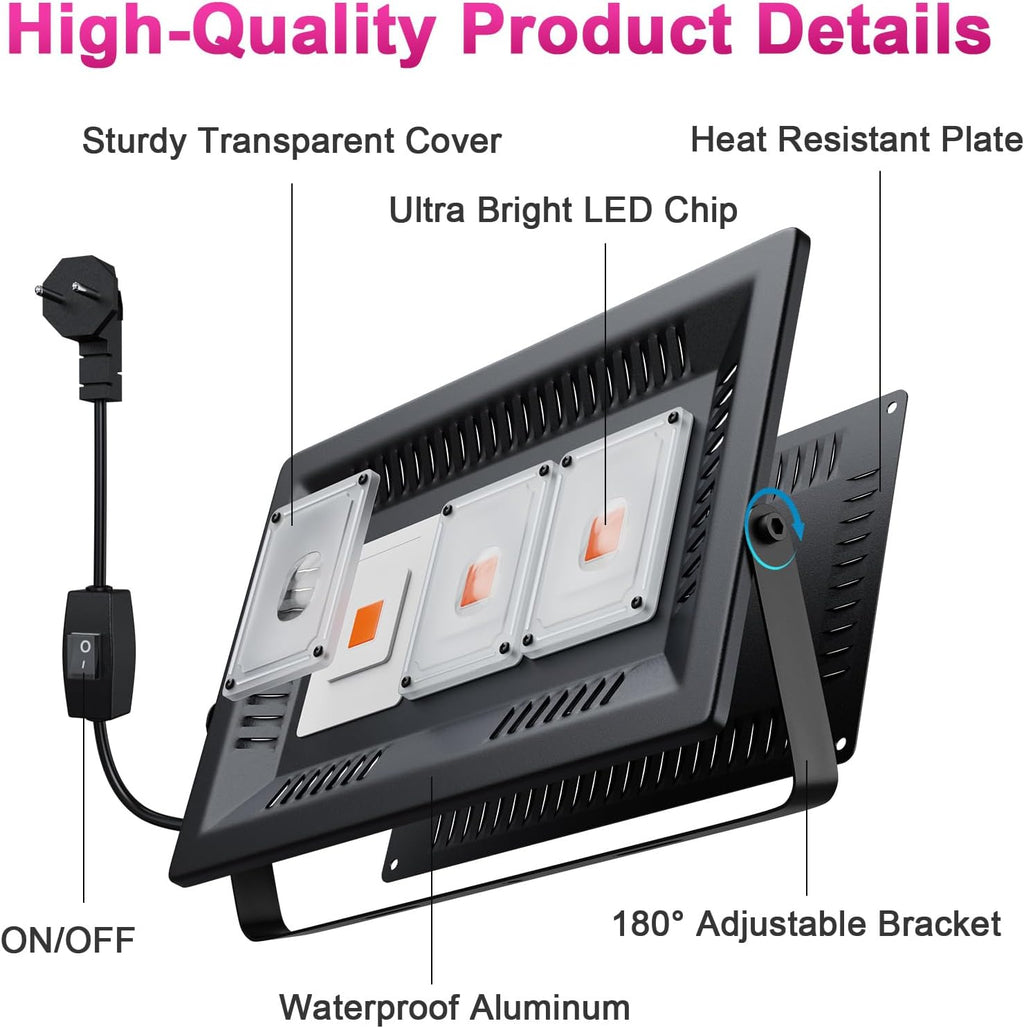 450w outdoor grow lights, full spectrum led plant, package contents