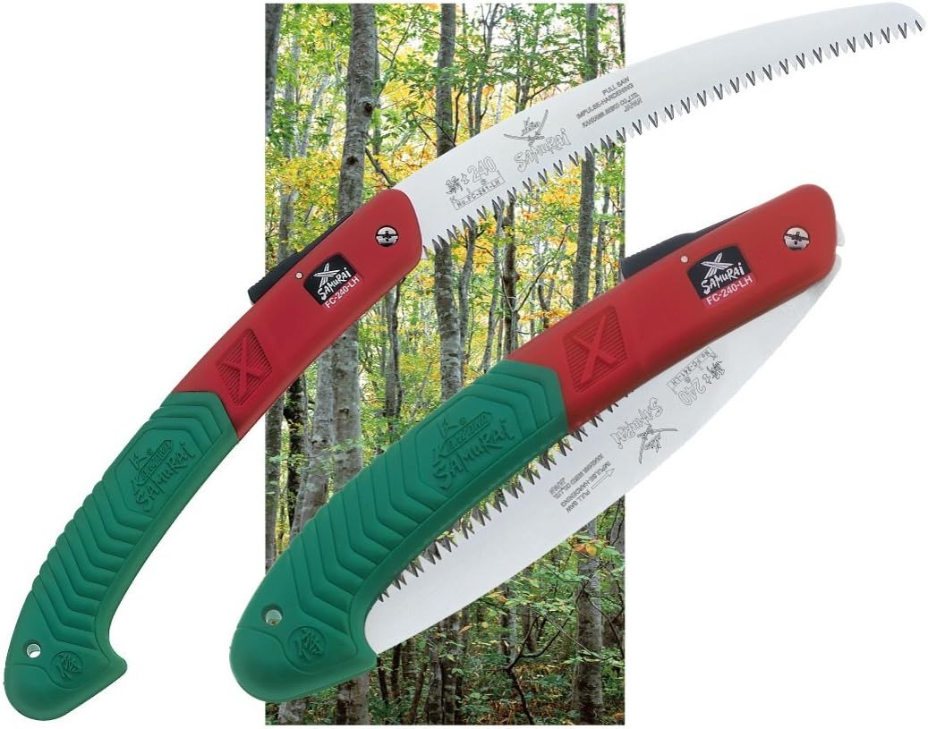 Samurai KISI FC-240-LH / 9 1/2" (24cm) Folding Curved Blade Saw Made in Japan