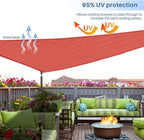 E&K Sunrise 19' x 19' x 19' Sun Shade Sail Triangle Canopy Shade Cover UV Block for Patio Backyard Garden Outdoor (Red)