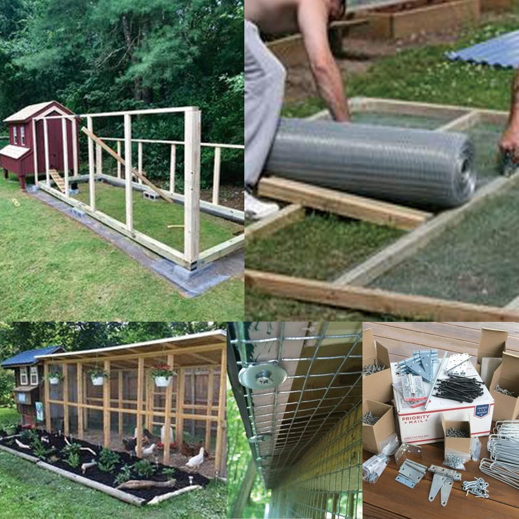 1/4in Galvanized Hardware Cloth 48" x100' 23 Gauge | welded mesh with uniform openings and strong welds for Chicken Coop, Garden Fence, Gopher Barrier and Animal Enclosure