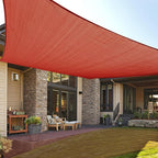 LOVE STORY Custom Size 12'x24' Terra Red Sun Shade Sail Rectangle UV Block Canopy Patio Sail Sunshades Fabric for Outdoor Garden Carport (We Make Custom Size)
