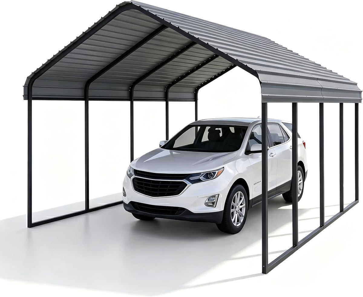 10x20 ft heavy duty metal carport canopy kit, main product view