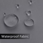 SpaceDresser Waterproof Outdoor Sheer Curtains for Patio - 2 Panels Rod Pocket Indoor Voile Sheer Curtain for Living Room,100W x 84L inch, Grey