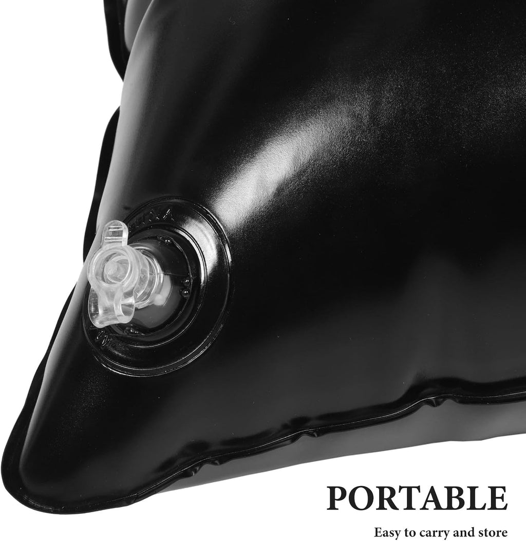 Inflatable Hammock Cushion PVC Black Stable Support for Indoor Outdoor | Swing Chair Replacement Insert, Versatile Design, Prevents Air Leakage, Safe Usage Environment