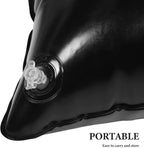 DOITOOL Inflatable Hammock Cushion Pad PVC Black for Swing Chairs | Replaceable Seat Insert, Lightweight Support for Camping Use, Pod Style Fit for Hanging Chairs