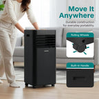 serenelife 8,000 btu portable air conditioner | ac showing dimensions