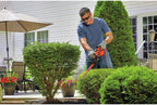 BLACK+DECKER Electric Hedge Trimmer, 17-Inch Corded 3.2 Amp, Dual Action, Reduced Vibration, Cleaner Cut, Lightweight, 3800 Cuts per Min (BEHT150)