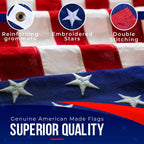 large american flag for outside 6x10 american flag shown in use